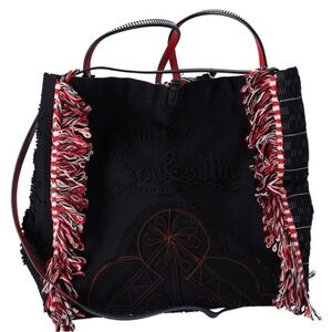 CL Black tote and Black & Red Leather Strap (no storage bag)